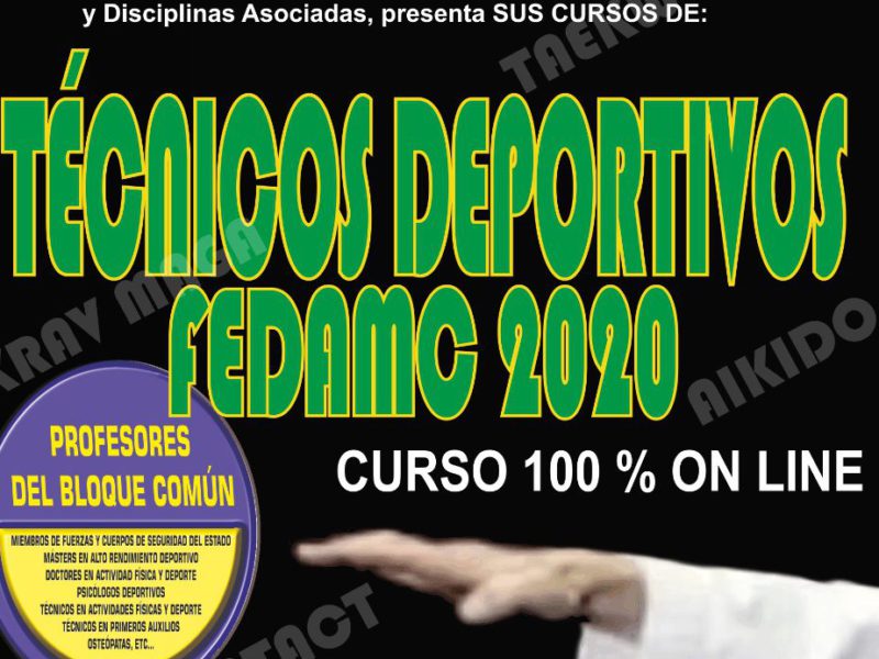 Curso Técnico deportivo fedamc 100% online