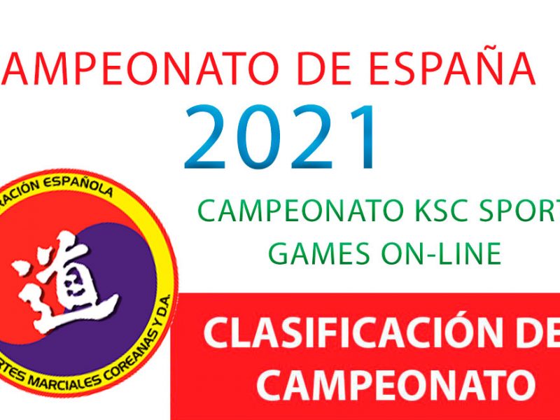 Resultados campeonato KSC Sport Games Online 2021