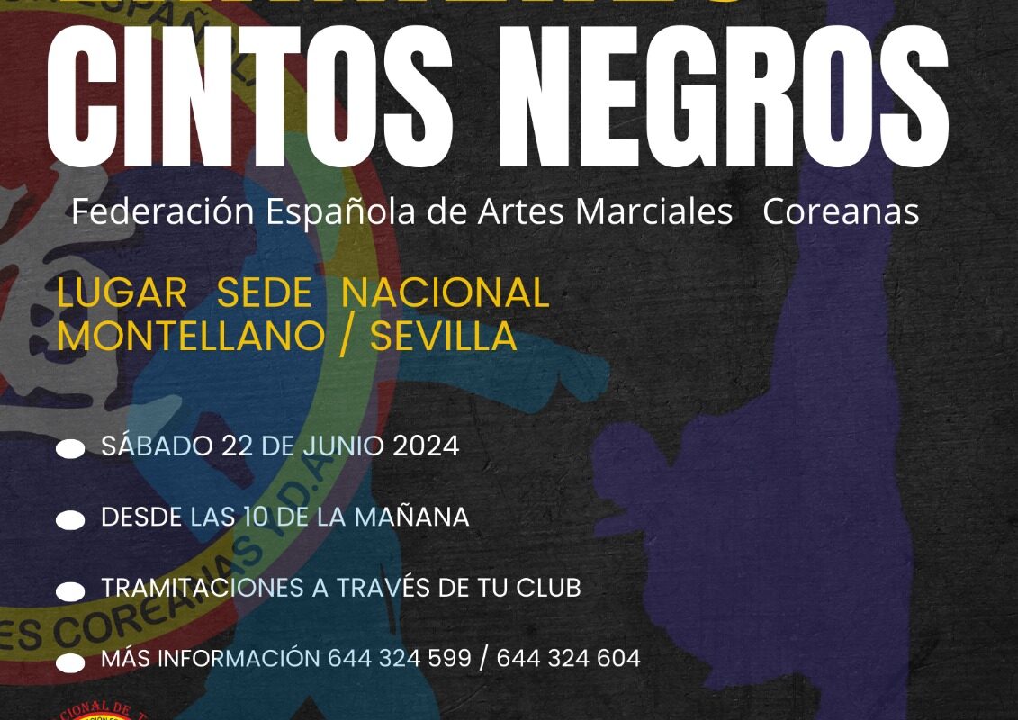 Exámenes cintos negros